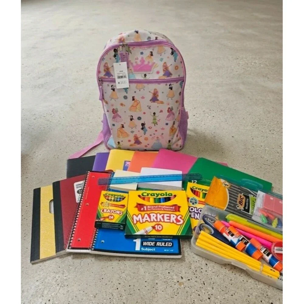 School Supply Bundle with Disney Princess Backpack